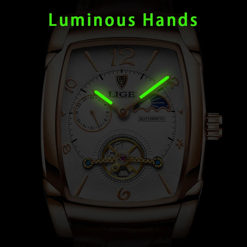 LIGE Men's Automatic Sport Watch
