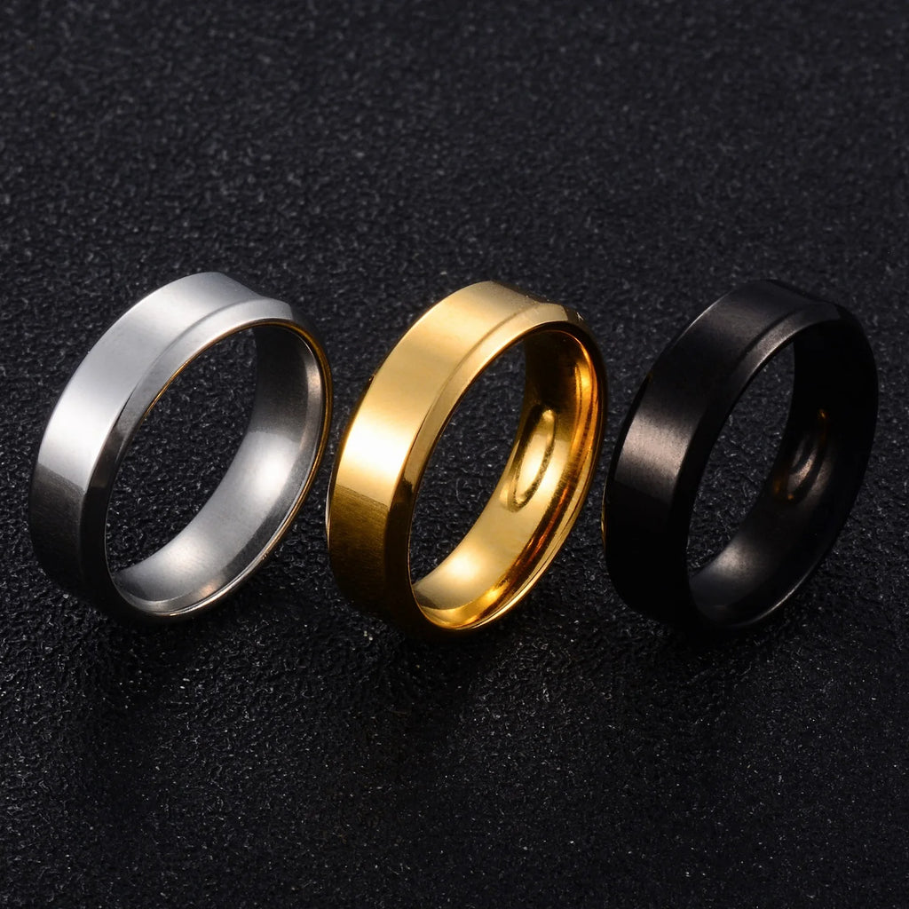 6MM Stainless Steel Couple Rings