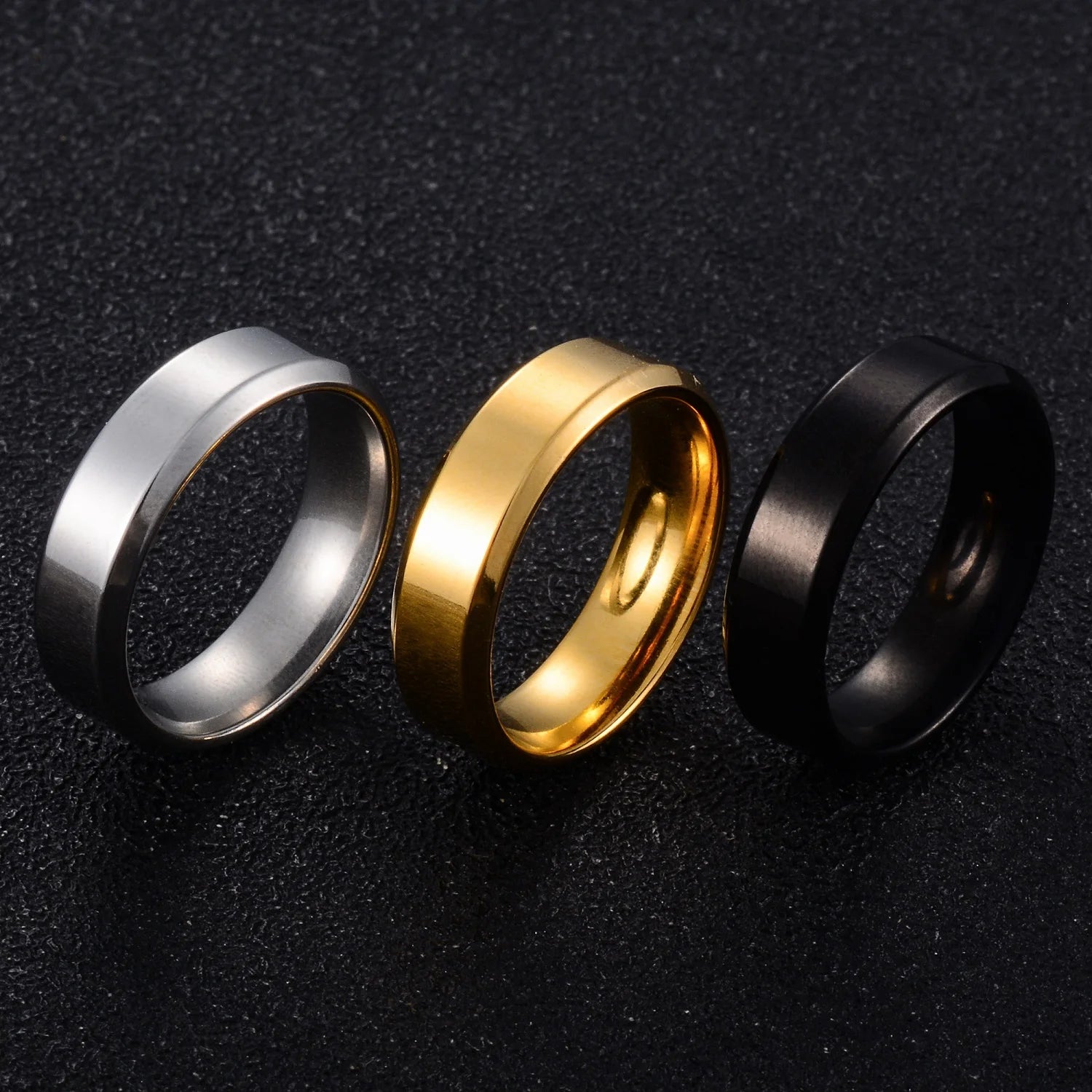 6MM Stainless Steel Couple Rings