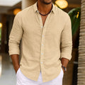 Men's Summer Linen Beach Shirt