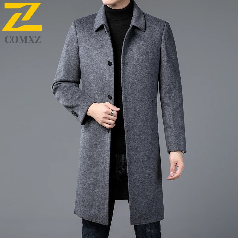 Men's Classic Wool Overcoat 2025