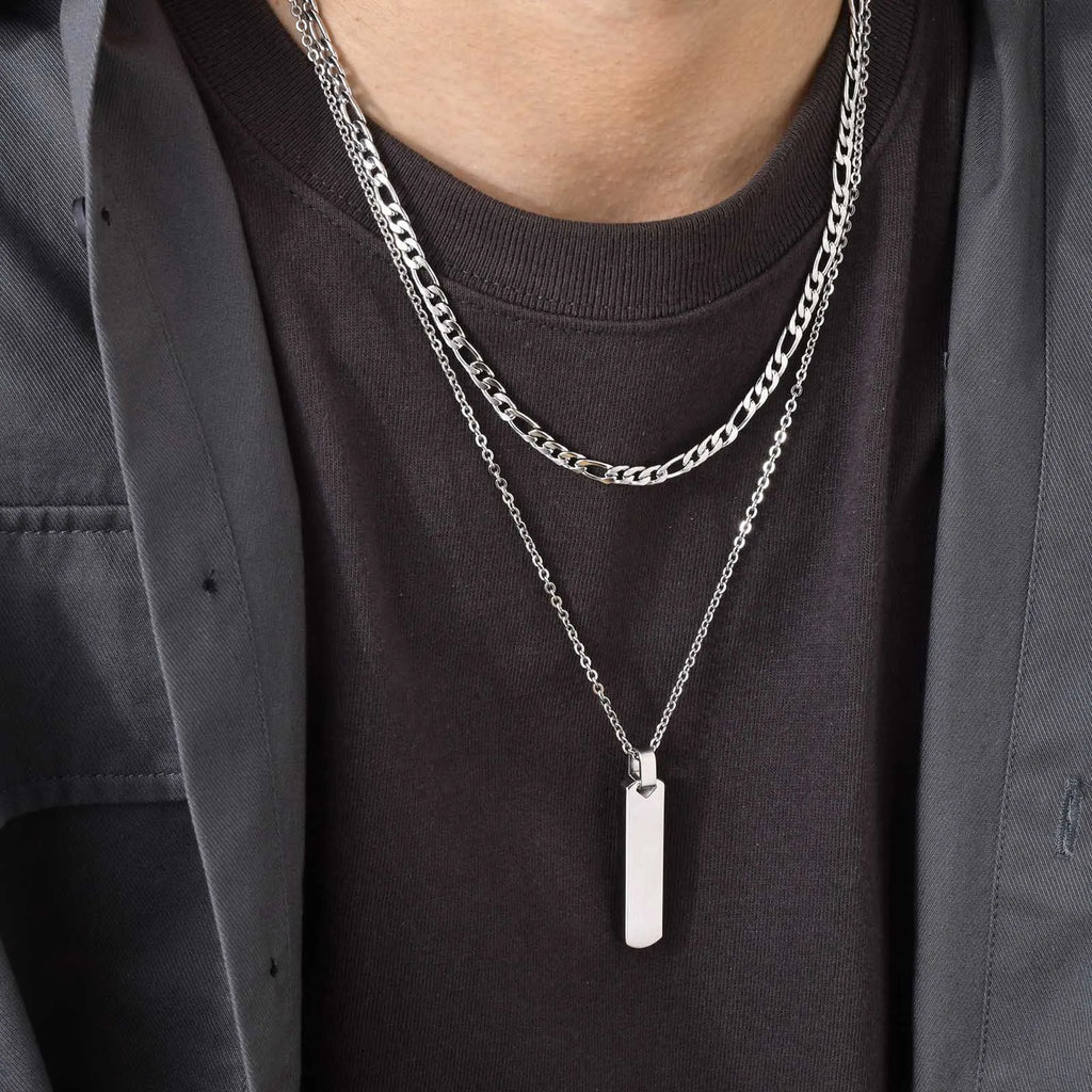 Dual Layered Men's Cuban Necklaces