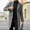 Casual Wool Coat British Style