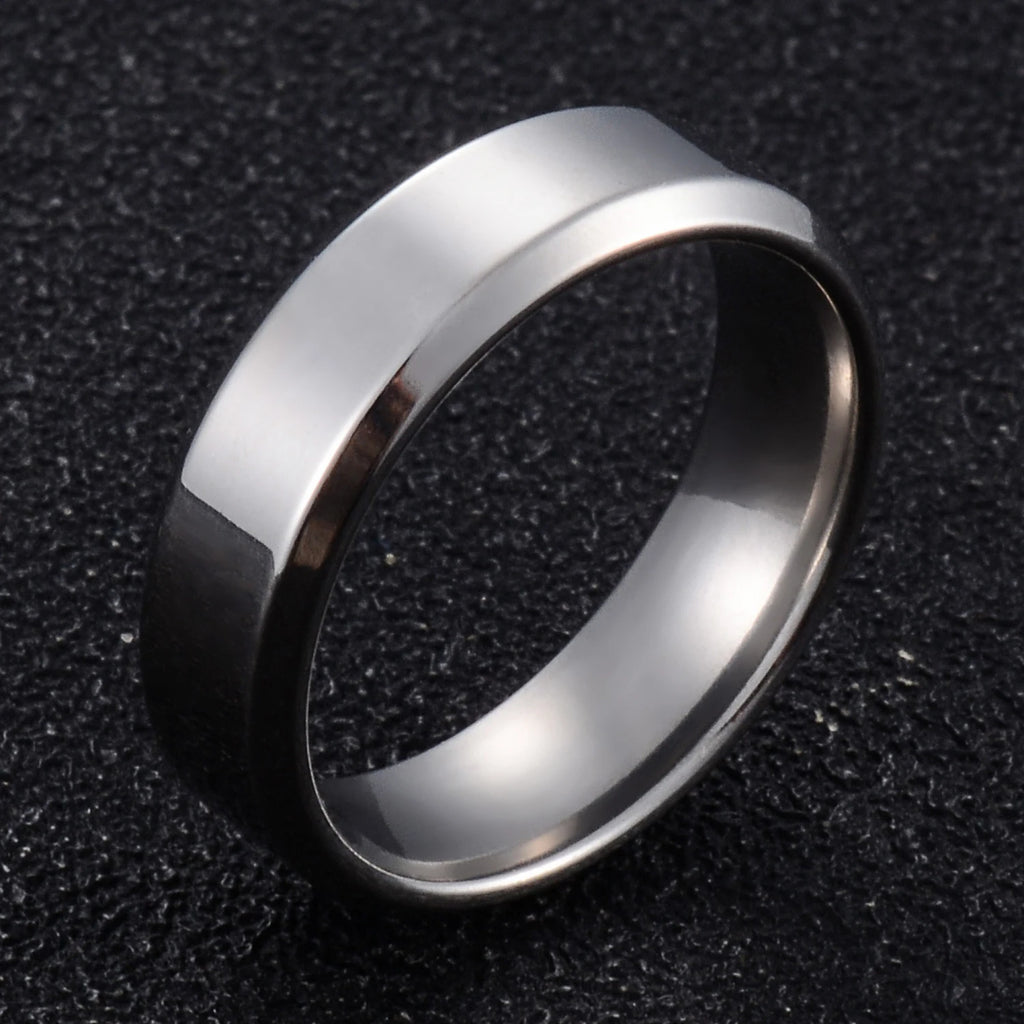 6MM Stainless Steel Couple Rings