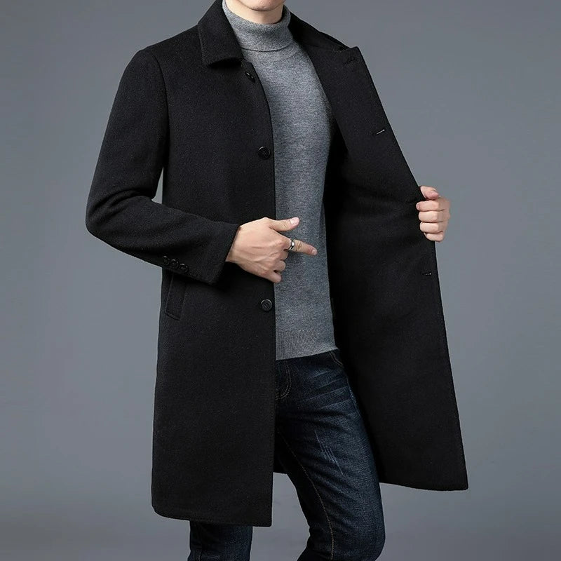 Men's Classic Wool Overcoat 2025