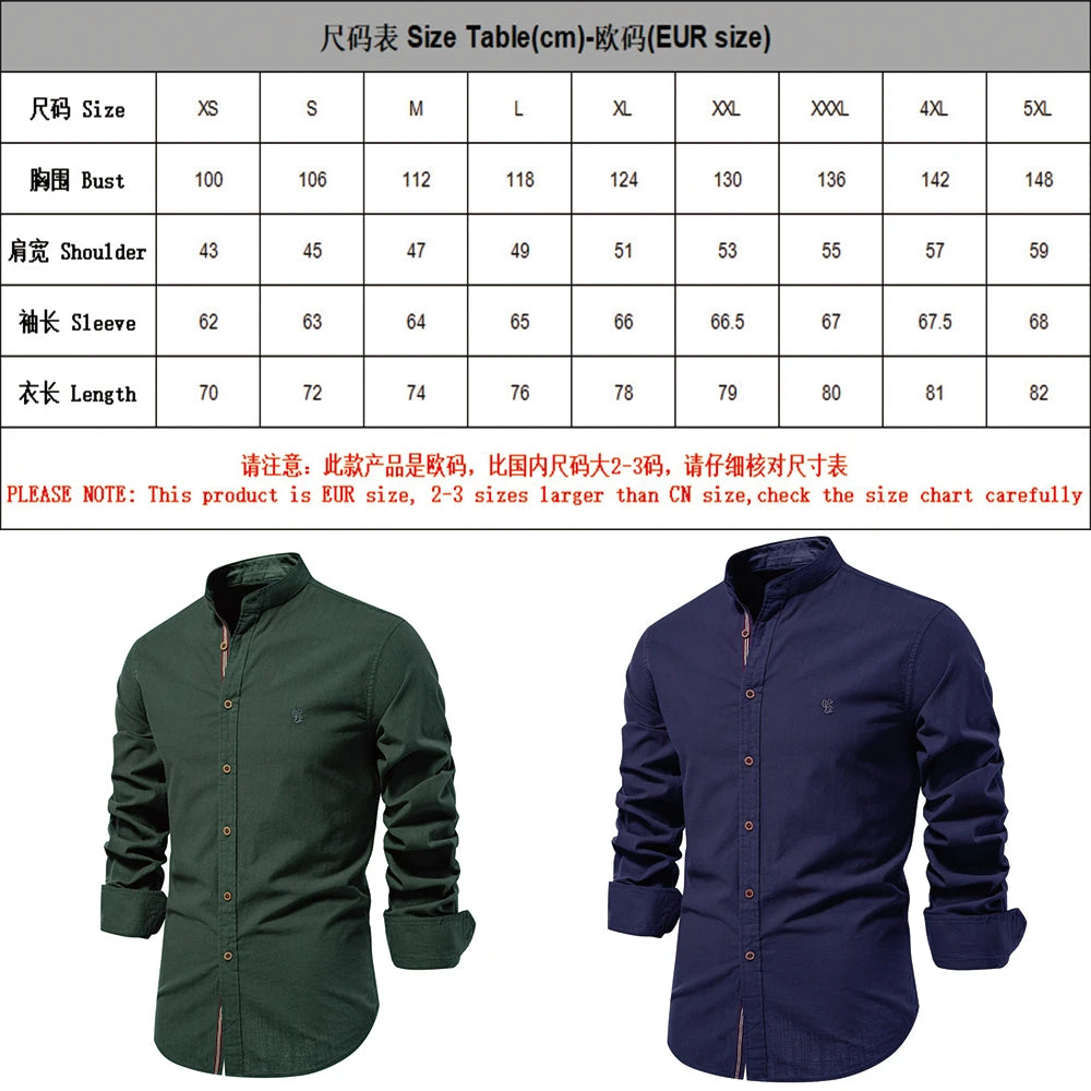 Chic Cotton-Linen Men's Dress Shirt